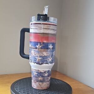 40oz Patriotic Tumbler with Handle
